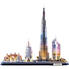 Cubic Fun Dubai LED Işıklı 3D Puzzle 182 Parça