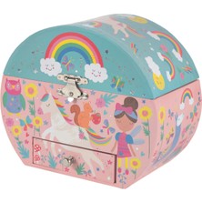 Floss and Rock Rainbow Fairy Müzikli Oval Mücevher Kutusu