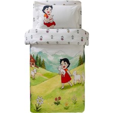 Maya & Luca Heidi ve Alpler Desenli Pamuklu Çocuk Nevresim Takımı 160 x 220 cm