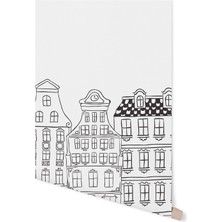 Pop By Gaea Scandinavian House Çocuk Odası Duvar Kağıdı 100 x 100 cm