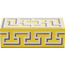 Jonathan Adler Small Labyrinth Çok Renkli Seramik Dekoratif Kutu