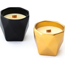 Maison Monson Moi Black Luxury Floral Moi Gold Spicy Ahşap Kokulu Mum 130 gr