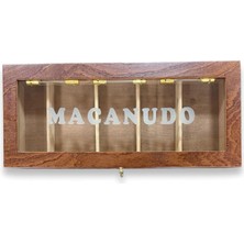 Lubinski Italy Italy Macanudo Kahverengi Camlı 200'S Humidor Puro Kutusu