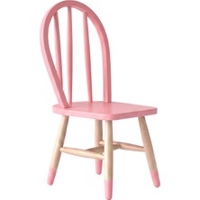Woody&Happy Pembe Ahşap Çocuk Sandalyesi