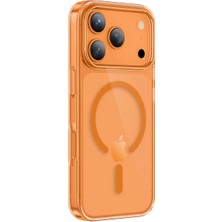 Keephone iPhone 17 Pro Max Glaze Magsafe Uyumlu Turuncu Telefon Kılıfı