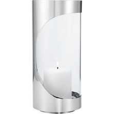 Georg Jensen Chrome Contours Medium Çelik Şamdan