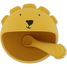 Trixie Mr. Lion Sarı Silikon Bebek Yemek Seti