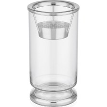 Decorium Dalia Platin Yaldızlı Dekoratif Cam Buhurdan 20CM