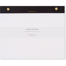 Chapters Large Notepad Black Masaüstü Not Kağıtları