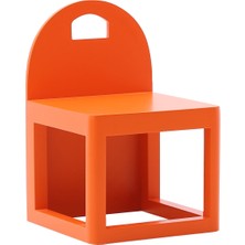Shuri Kids Circle Tubi Chair Turuncu Çalışma Sandalyesi