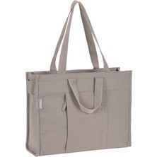 Lassig Tote Up Taupe Bebek Bakım Seyahat Çantası