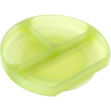 Bumkins Green Jelly Silikon Vakumlu Çocuk Tabak