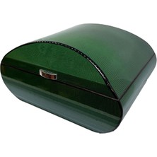 Lubinski Italy Italy Yeşil Oval Humidor Lizard 60's Puro Kutusu
