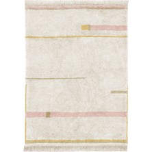 Lorena Canals Eco City Koleksiyonu Lanes Vintage Nude Çocuk Odası Halı 90 x 130 cm