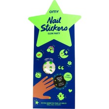 OMY Glow Party Karanlıkta Parlayan Kız Çocuk Tırnak Stickerı