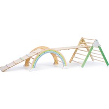 Simre Kids Pastel Pikler Dağ ve Gökkuşağı Aktivite Merkezi