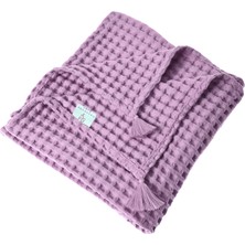 Casadora Baby Lila %100 Pamuk Waffle Bebek Pike Örtü 90 x 120 cm