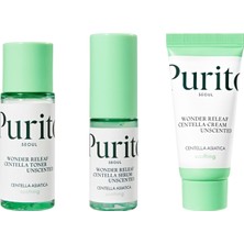 Purito Wonder Releaf Centella Mini Kit Unscented Centella Cilt Bakım Seti 60ML