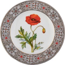 Imperial Porcelain Gelincik Desenli Porselen Dekoratif Tabak 27 cm
