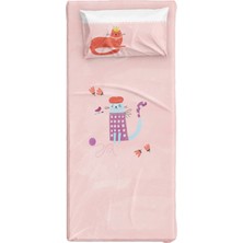 Itsy Bitsy Kids Kitty Of Quueens Pembe Pamuk Saten Kız Çocuk Çarşaf Seti 90 x 190 cm