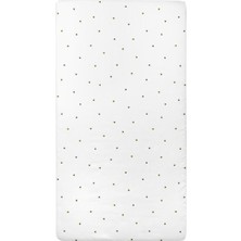 Casadora Baby Happy Bee Beyaz %100 Pamuk Saten Çocuk Lastikli Çarşaf 100 x 200 cm