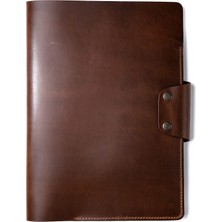 Roarcraft Hemingway Antik Kahve Deri Defter Kılıfı A4 Organizer