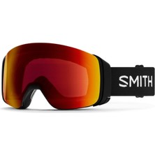 Smith 4d Mag Goggle +Bonus Lens Siyah / Chromapop Sun Red Unisex Kayak Gözlüğü