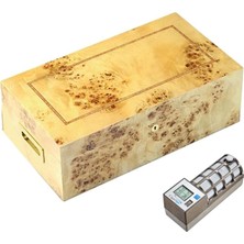 Lubinski Italy Italy Sedir Mapa Kavak 200'S Cigarspa Elektronik Nemlendirme Humidor Puro Kutusu