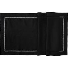 Midnight Kolber Siyah Keten Runner 50 x 160 cm