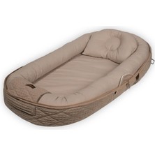 Miniboni Babynest Koyu Bej 0-24 Ay Katlanır Bebek Mobil Yatağı