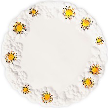 Edelweiss Italy Camomilla Beyaz Servis Tabağı