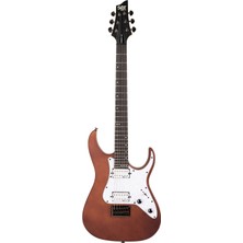 Schecter Banshee-6 Sgr Walnut Satin Beyaz Pickguard Elektro Gitar