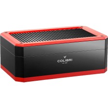Colibri Rally Humidor Piano Siyah/kırmızı 120'S Puro Kutusu