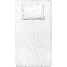 Casadora Baby Astra Organik Pamuk Saten Çocuk Lastikli Çarşaf ve Yastık Seti 100 x 200 cm + 50 x 70 cm