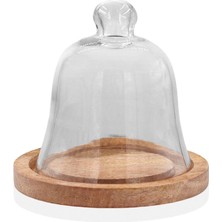 The Mia Madera Akasya Ağacı Kek Saklama Fanusu 15X16 cm