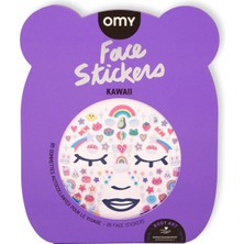 OMY Kawaii Face Stickers Kız Çocuk Yüz Stickerı