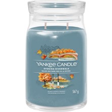Yankee Candle Evening Riverwalk Mavi Büyük Mum 567 G