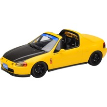 Otto Mobile 1:18 1996 Honda Civic Del Sol Spoon Phoenix Yellow Model Araba