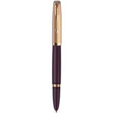 Parker 2123517 Pk 51 Deluxe Mürdüm Gt 18K M Uç Dolma Kalem