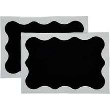 Matis Home Line Nora Siyah 2'li Amerikan Servis 35 x 50 cm