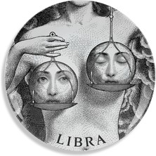 Fornasetti Tema E Variazioni No 354 Porselen Dekoratif Tabak