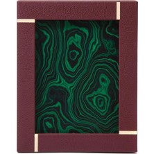 Madame Malachite Mondrian Large Bordo Deri Çerçeve