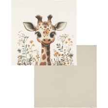 Duckyboo Baby Giraffe & Teddy Beige Pamuklu Müslin 2'li Bebek Örtüsü Seti