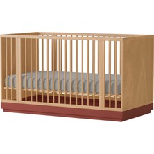 Babywulf Dual Berry Ahşap Yükseklik Ayarlı Bebek Beşik 70 x 140 cm