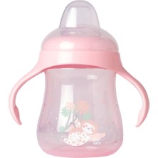 Saro Yavaş Akışlı Damlatmayan Pembe Kulplu Alıştırma Bardağı