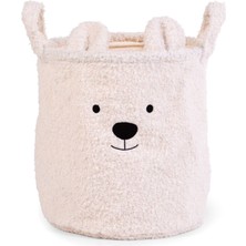 Childhome Teddy White Çocuk Odası Saklama Kutusu 30 cm