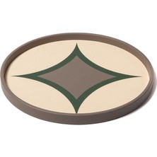 Madame Malachite Mosaic Deri Tepsi