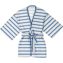Deux Lapins Coco Brush Müslin Çocuk Kimono Bornoz