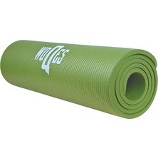 Woqes Yeşil Nbr Yoga Matı Pilates Matı 10 mm Konforlu ve Kaymaz Stilinde Güvenli Kullanım