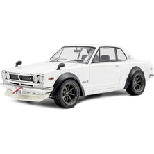 Solido 1:18 1970 Nissan Skyline C10 Hakosuka Pearl White Diecast Metal Minyatür Model Araba